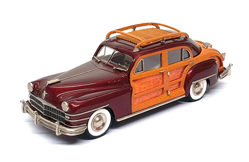 Brooklin 1/43 Scale BML14 - 1947 Chrysler Windsor T&C 4Dr. Sedan - Met. Maroon
