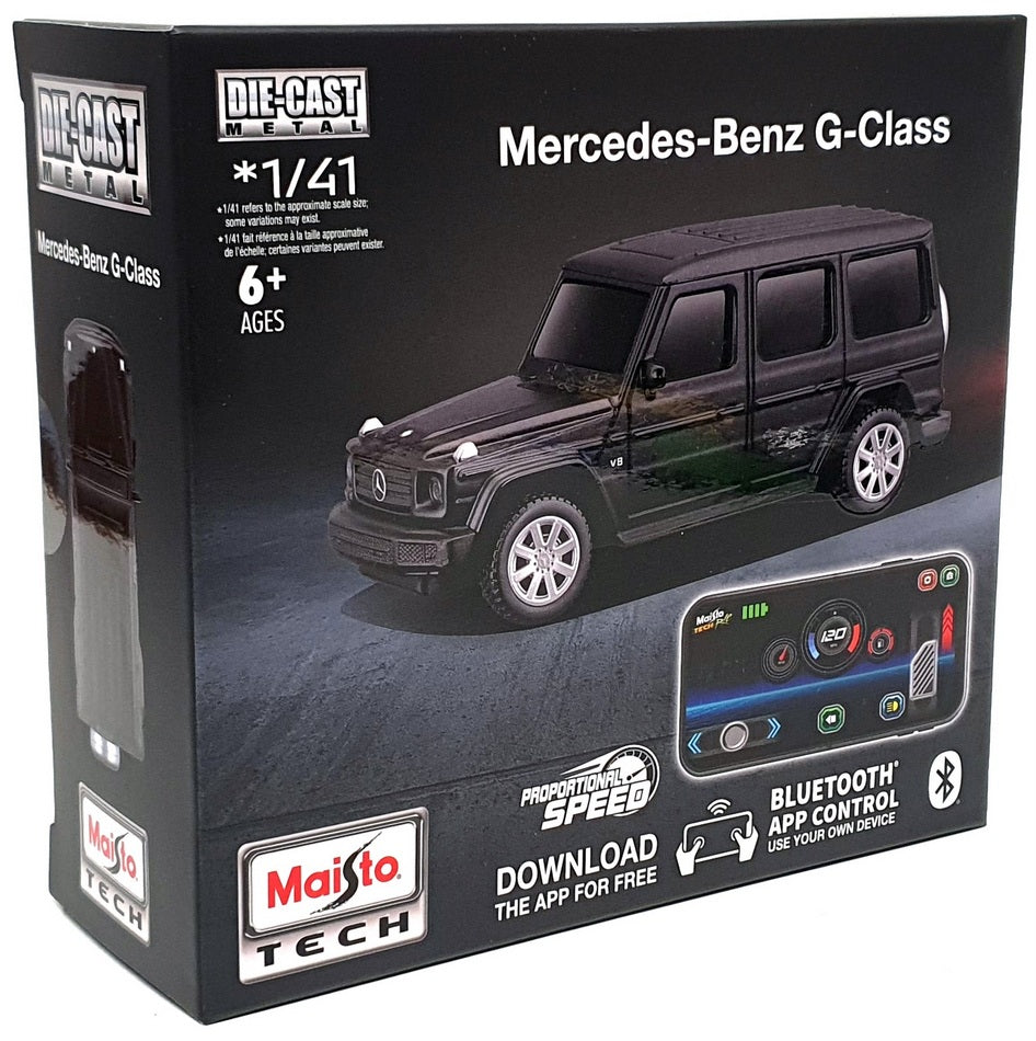 Maisto 1/41 Scale 82650MB Mercedes Benz G-Class Bluetooth App Control Car Black