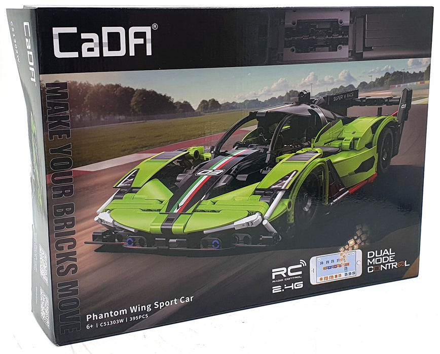 CADA  C51303W 1/10 Scale 395 pcs - Phantom Wing Sports Car Unbuilt RC 2.4G