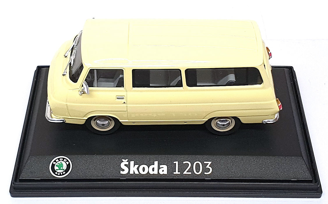 Abrex 1/43 Scale Diecast 705GG - Skoda 1203 Minibus - Yellow