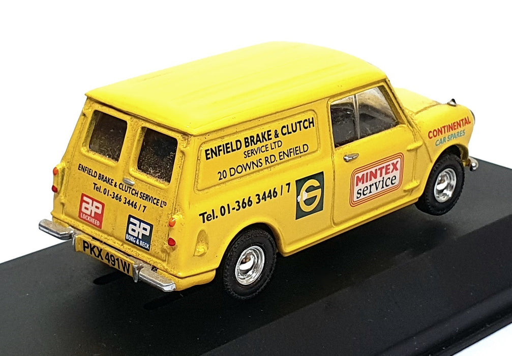 Vanguards 1/43 Scale VA01421 - Mini Van Enfield Brake & Clutch Service - Yellow
