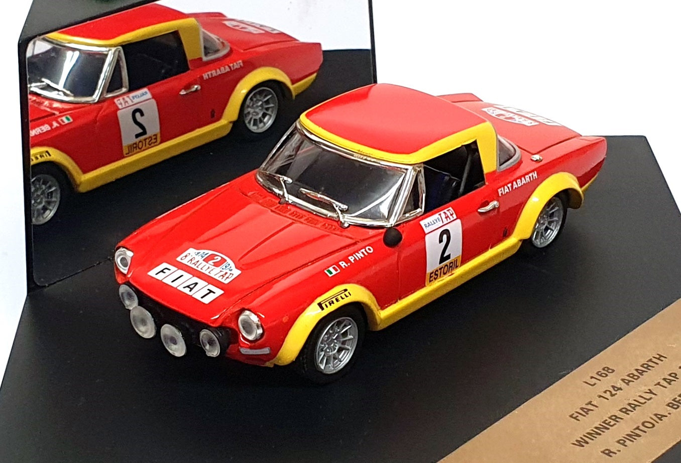 Vitesse 1/43 Scale L168 - Fiat 124 Abarth #2 Winner Rally Tap 1974