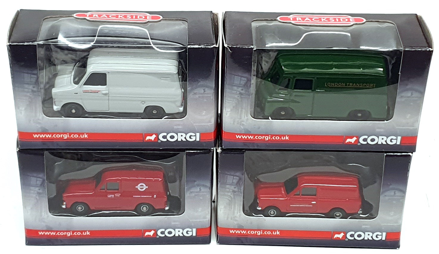 Corgi 1/76 Scale LT1004 - London Transport Set Of 4 Vans Ford Bedford Morris