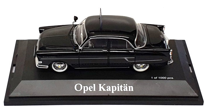 Schuco 1/43 Scale Diecast 02634 - Opel Kapitan Polizei - Black
