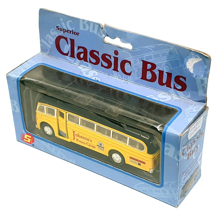 Superior Models 1/64 Scale SS5856W - Pull Back Action Malta Bus - Yellow/Black