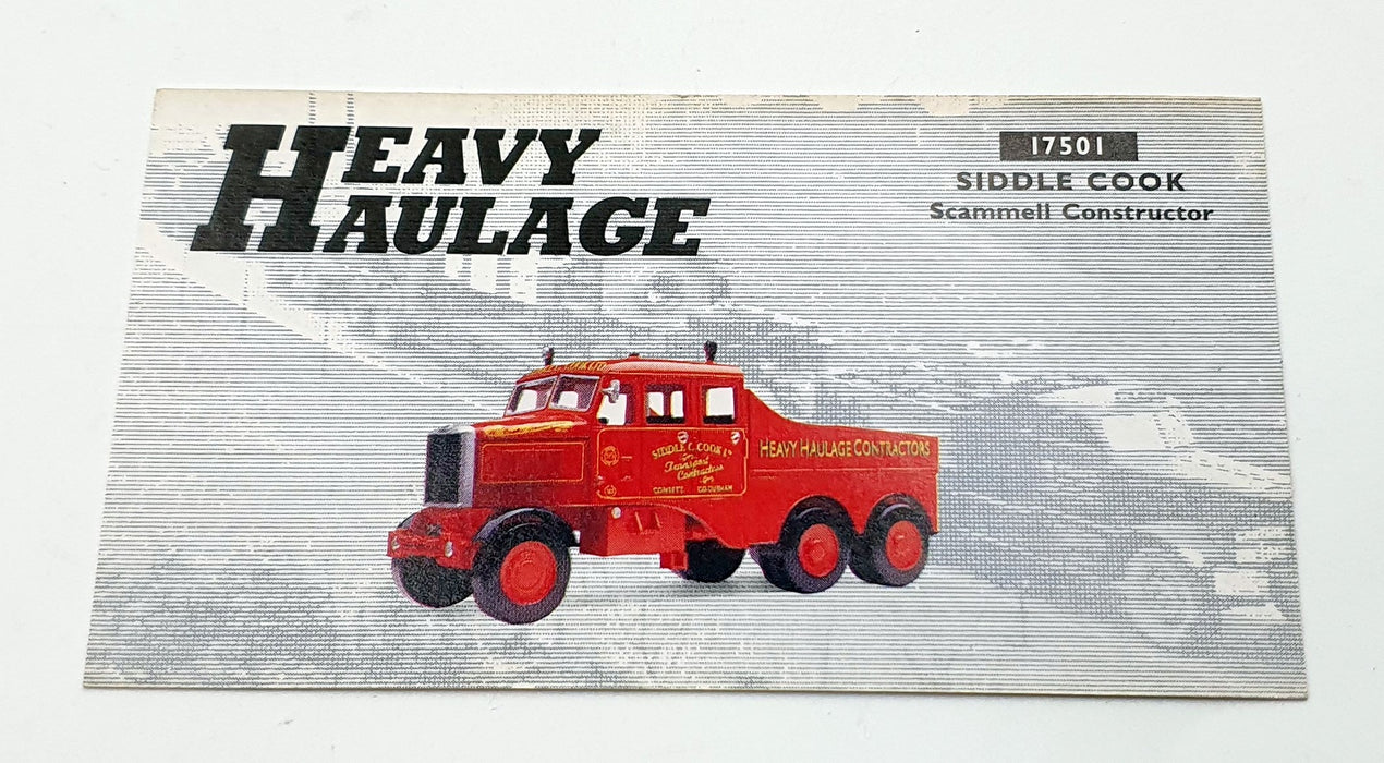 Corgi 1/50 Scale 17501 - Scammell Constructor Siddle Cook - Red
