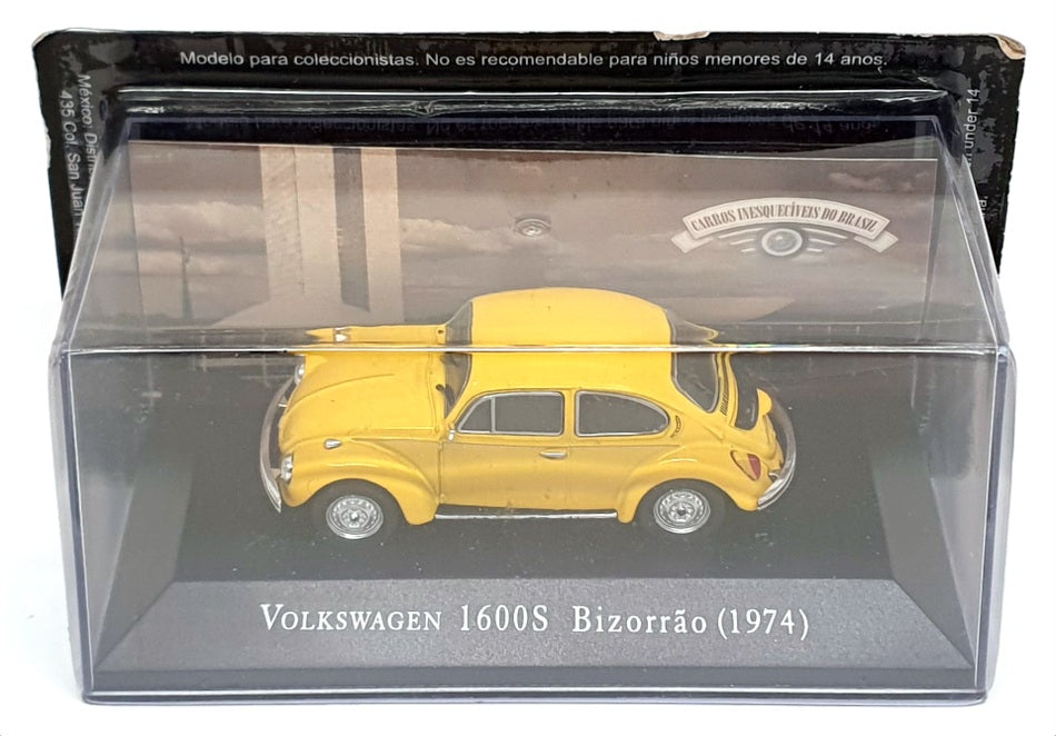 DeAgostini 1/43 Scale D5424 - 1974 Volkswagen 1600S Bizorrao - Yellow