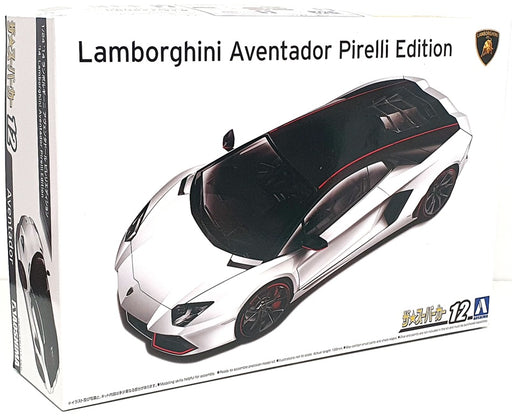 Aoshima 1/24 Scale Kit 061213 12 - Lamborghini Aventador Pirelli Edition