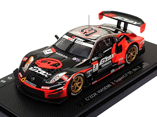 Ebbro 1/43 Scale 730 - Nissan G-Zox Hasemi Z SuperGT'05 #3 - Black/Red