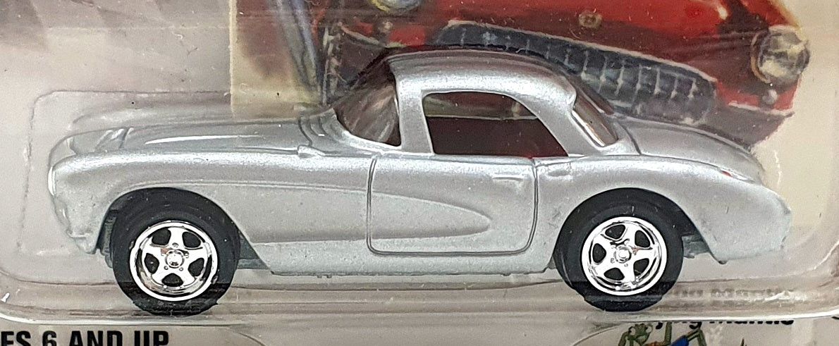Johnny Lightning 1/64 Scale 992-01 - 1957 Chevrolet Corvette - Silver
