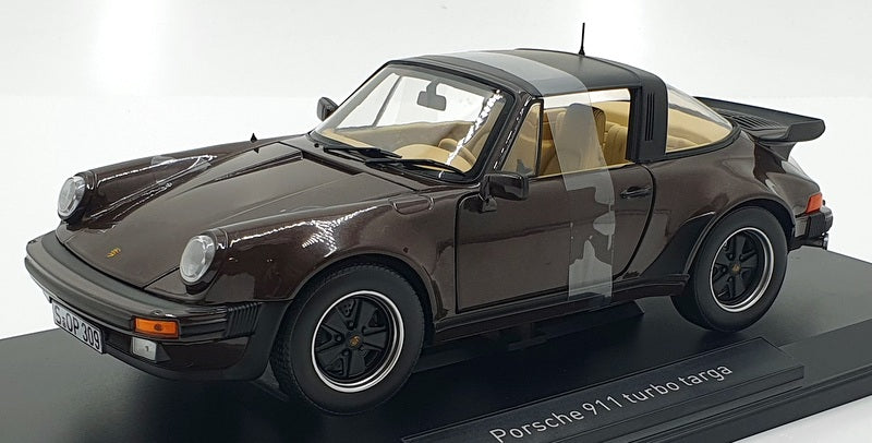 Modèle Réduit Porsche 911 Turbo Targa 1987 Brun - Échelle 1:18 Norev - Neuf