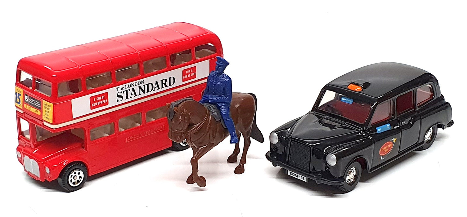 Corgi Diecast 60003 - London Gift Set RM Bus Taxi & Mounted Policeman