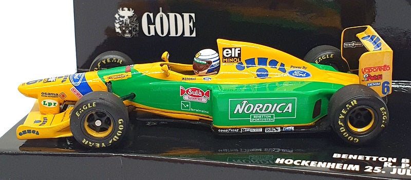 Minichamps 1/43 Scale 338.008.1 - F1 Benetton B 193 B Hockenheim 1993 R. Patrese