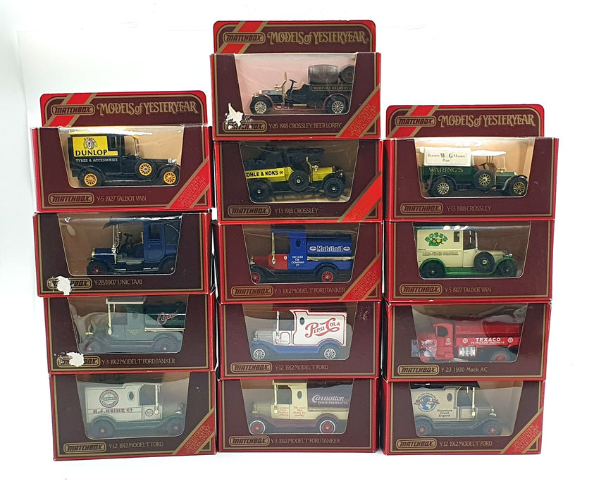 Matchbox Models Of Yesteryear MBSET13B - Collection Of 13 Assorted Vans