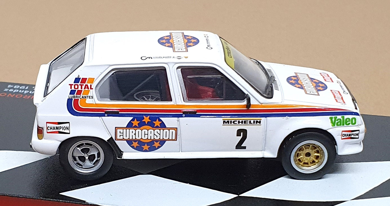 Altaya 1/43 Scale AT02W - Citroen Visa Chrono #2 Madrid 1984 Munoz/Henandez