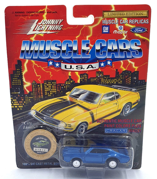 Johnny Lightning 1/64 Scale 200-210 - Muscle Cars 1969 Oldsmobile 442 Met. Blue