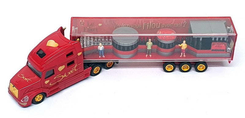 DGD Models 1/87 Scale DGD87 - Volvo Truck (Voulez-Vous Filou Avec Moi) Red