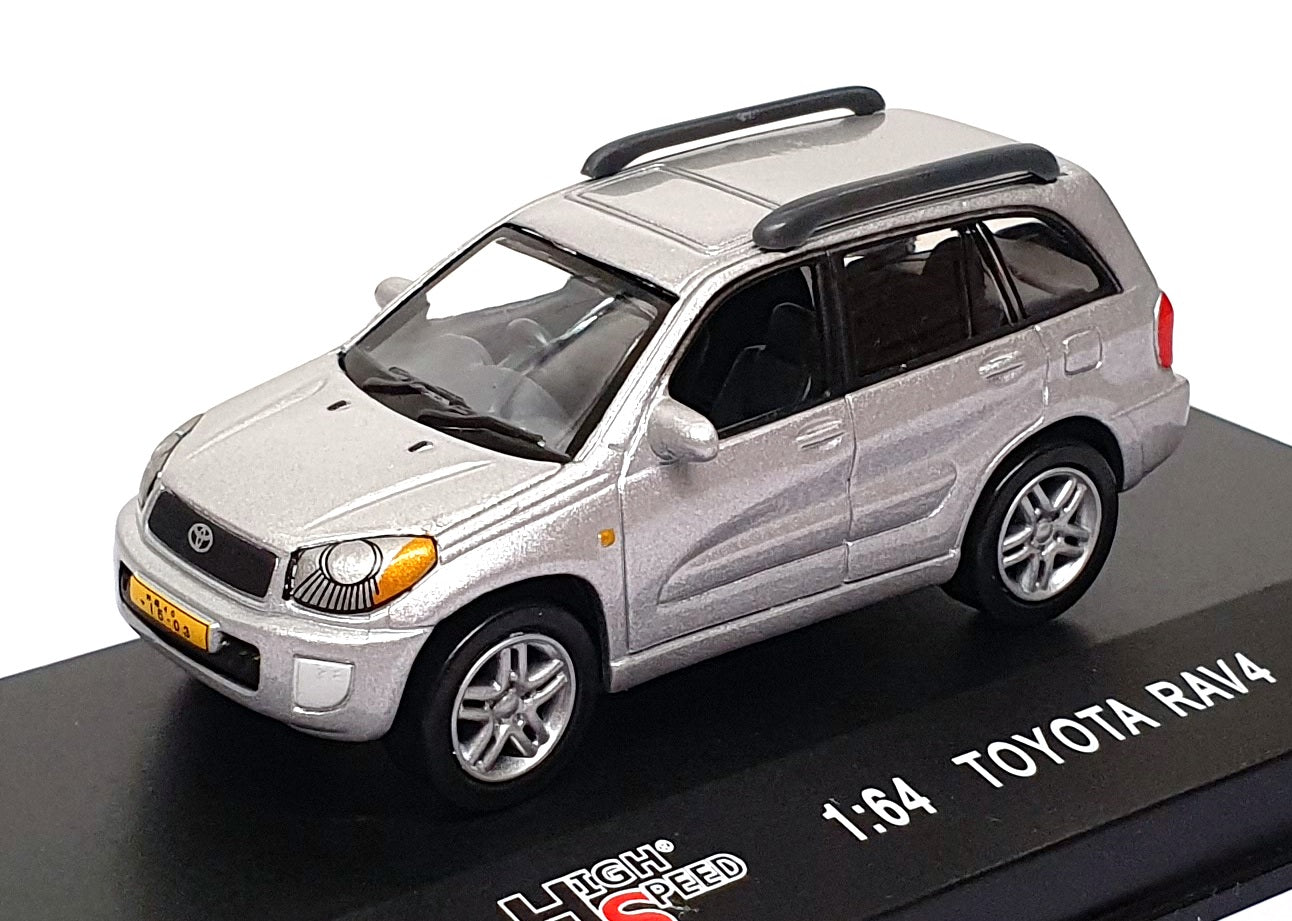 High Speed 1/64 Scale Diecast 64KFB15S - Toyota RAV4 - Silver
