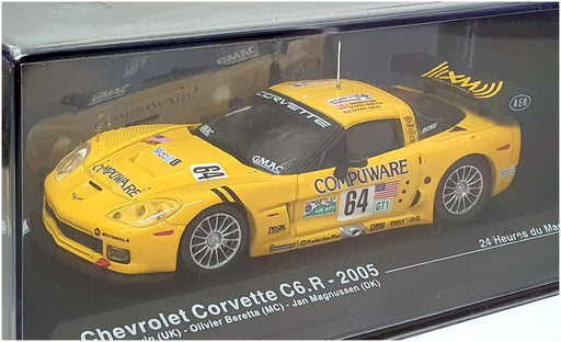 Altaya 1/43 Scale 27424D - Chevrolet Corvette C6.R #64 24h Le Mans 2005