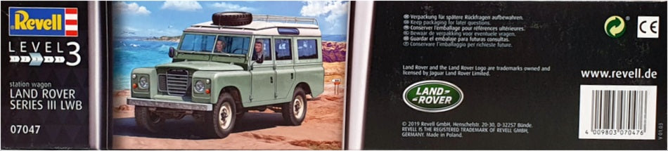 Revell 1/24 Scale Unbuilt Model Kit 07047 - Land Rover Series III LWB