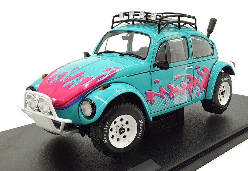 Solido 1/18 Scale Diecast S1809604 - Volkswagen Beetle Buggy Baja - Green/Pink