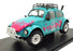 Solido 1/18 Scale Diecast S1809604 - Volkswagen Beetle Buggy Baja - Green/Pink