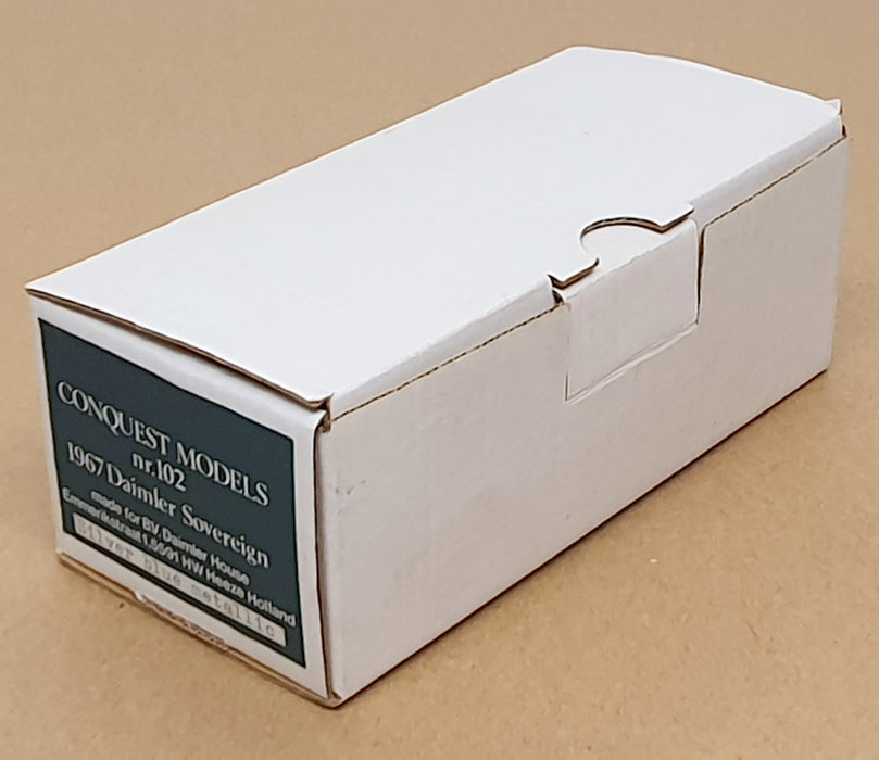 Conquest Models 1/43 Scale No. 102 - 1967 Daimler Sovereign - Met. Silver Blue