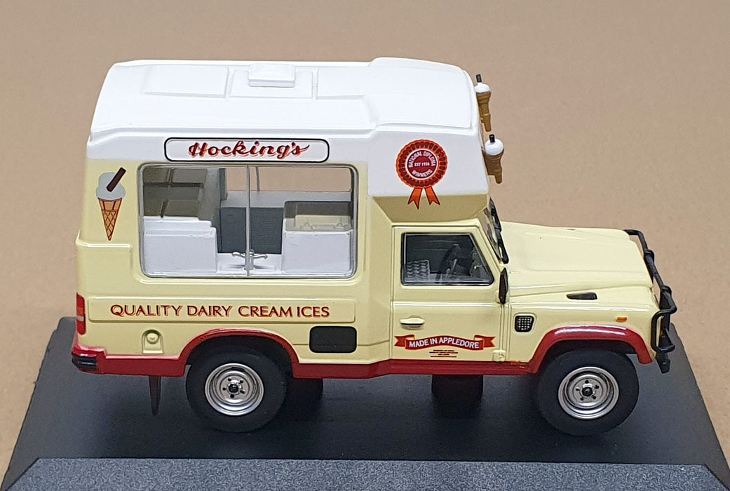 Oxford 1/43 Scale 43LIC001 - Land Rover Ice Cream Van Hocking's - Pale Yellow