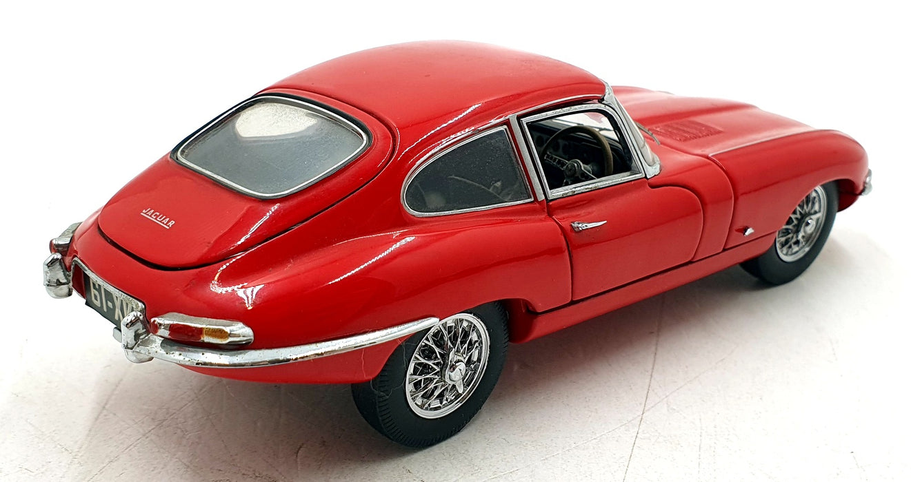 Franklin Mint 1/24 Scale Diecast 7125F - 1961 Jaguar E-Type Coupe - Red