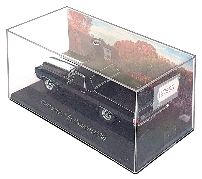 Altaya 1/43 Scale 16725S - 1970 Chevrolet El Camino Pick-Up Truck - Black/White