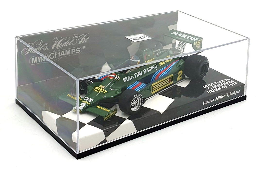 Minichamps 1/43 Scale 400 790102 - F1 Lotus Ford 79 #2 Italian GP 1979 Reutemann