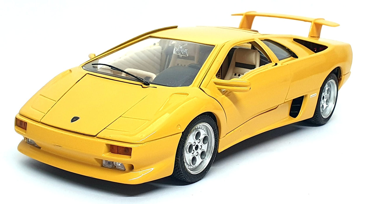 Burago 1/18 Scale Diecast 3041 - 1990 Lamborghini Diablo - Yellow