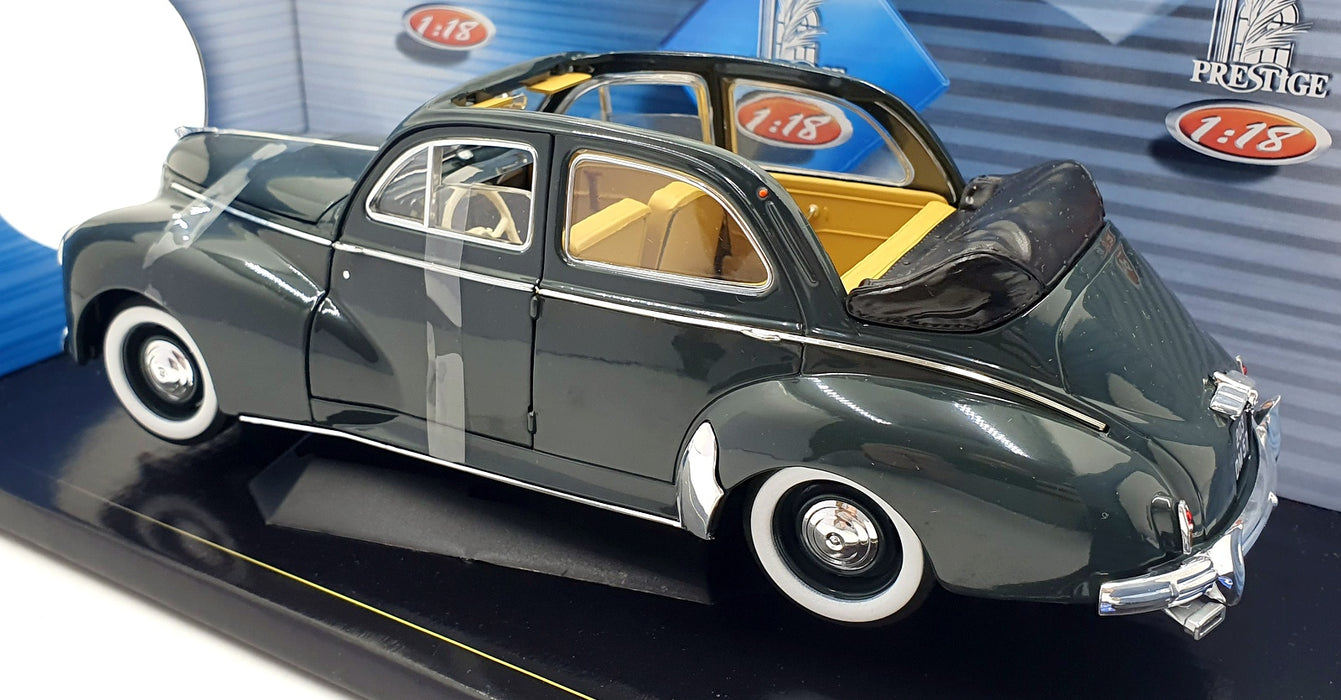 Solido 1/18 Scale Diecast 8156 - Peugeot 203 Decouvrable 1954 - Dark Grey