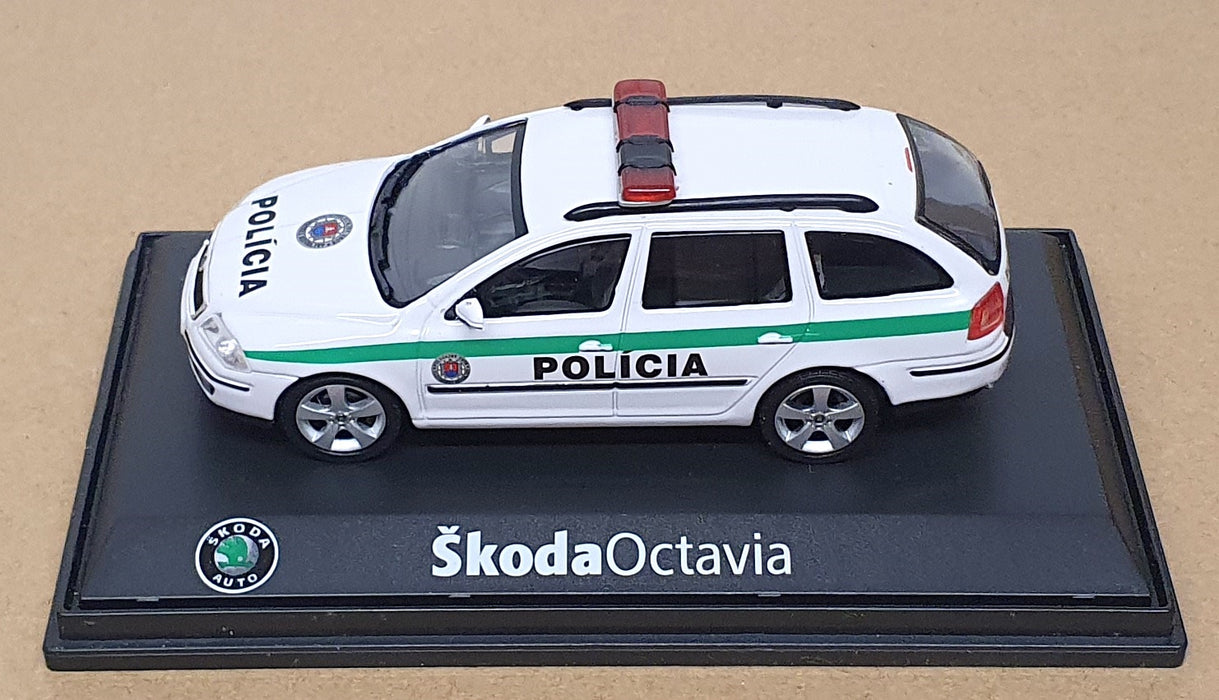 Abrex 1/43 Scale Diecast 143AB002XF - Skoda Octavia Policia - White/Green