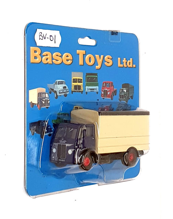Base Toys 1/76 Scale Diecast BV-01 - Leyland Beaver Van - Blue/Cream