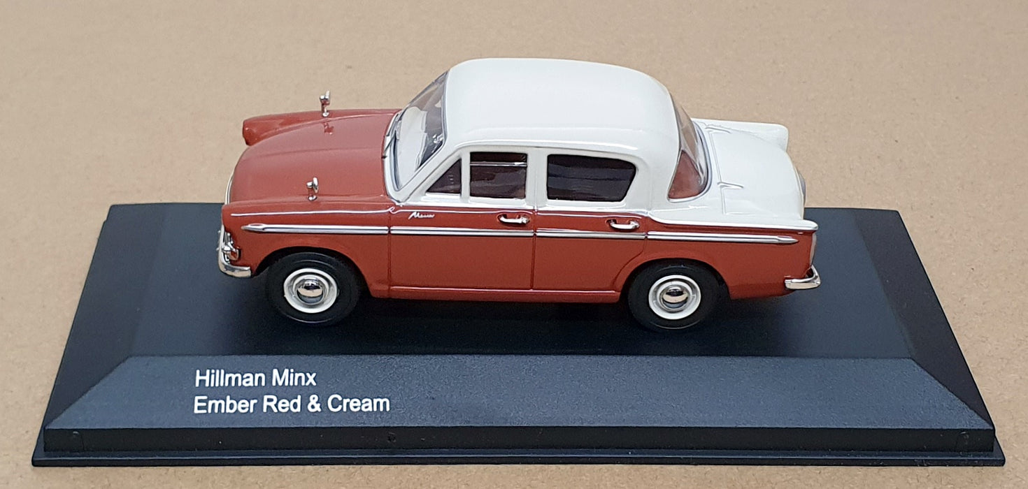 Vanguards 1/43 Scale VA06800 - 1960 Hillman Minx Mk3A - Ember Red/Cream