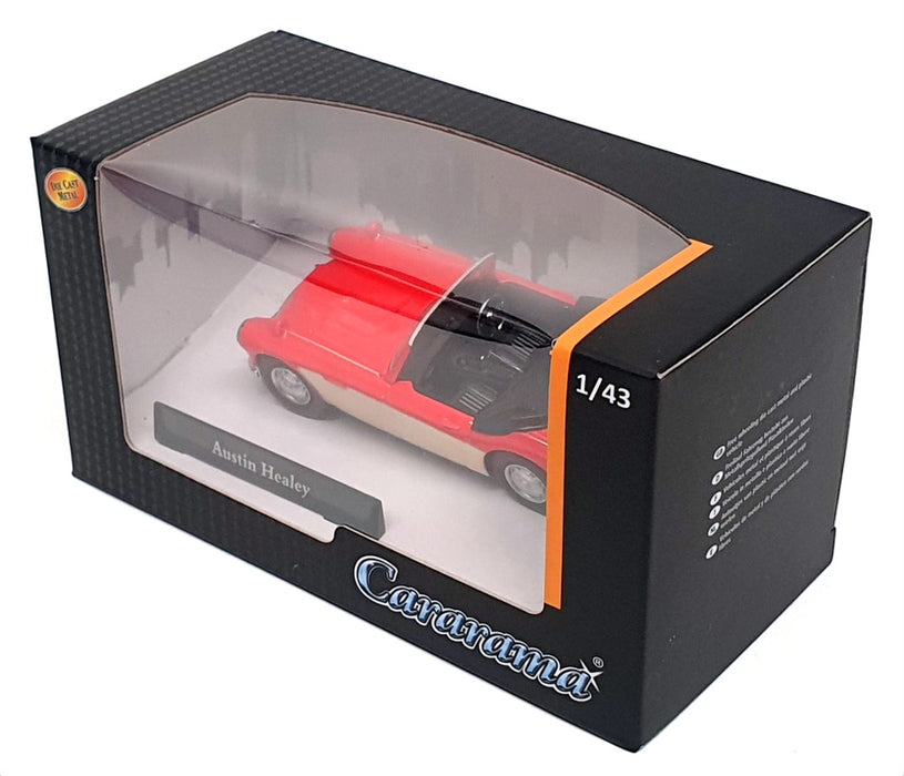 Cararama 1/43 Scale 4-16250 - Austin Healey - Red/White