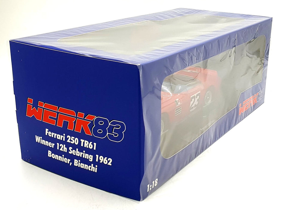 Werk83 1/18 Scale Diecast  W18046006 - Ferrari 250 TR61 #23 1st 12H Sebring 1962