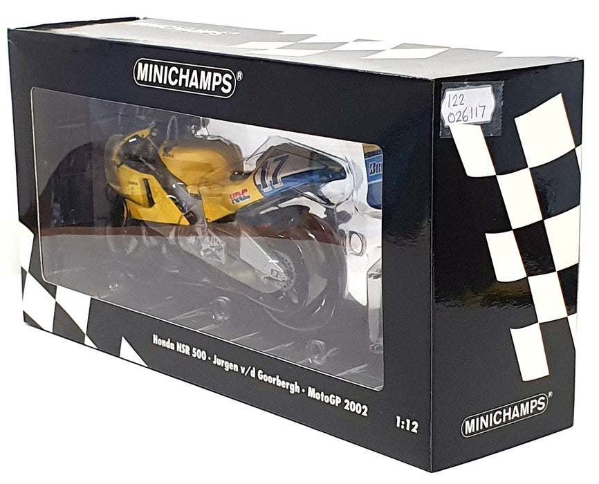Minichamps 1/12 Scale 122 026117 Honda NSR 500 Jurgen v/d Goorbergh MotoGP 2002