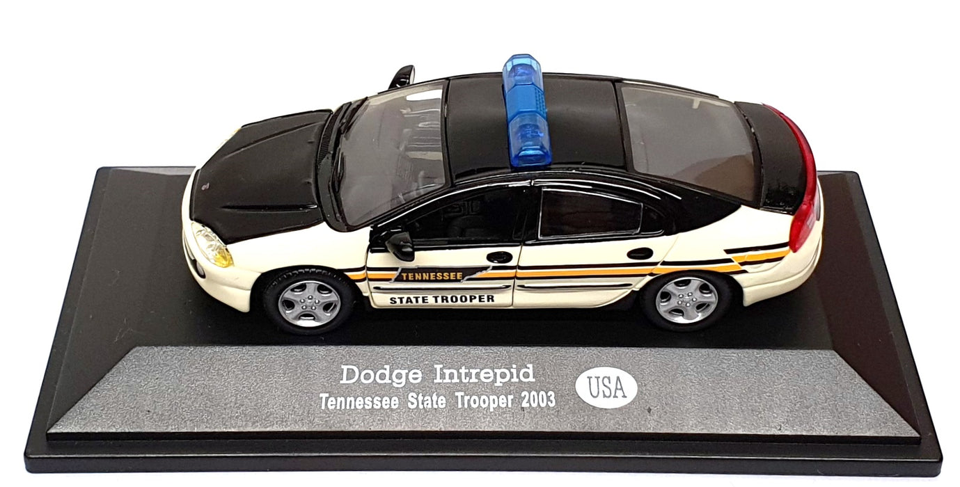 Altaya 1/43 Scale TS2003 - Dodge Intrepid Tennessee Police - Black/White