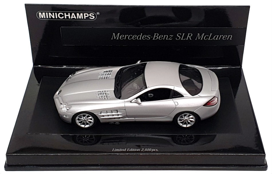 Minichamps 1/43 Scale 436 033021 - 2004 Mercedes Benz SLR - Matt Silver