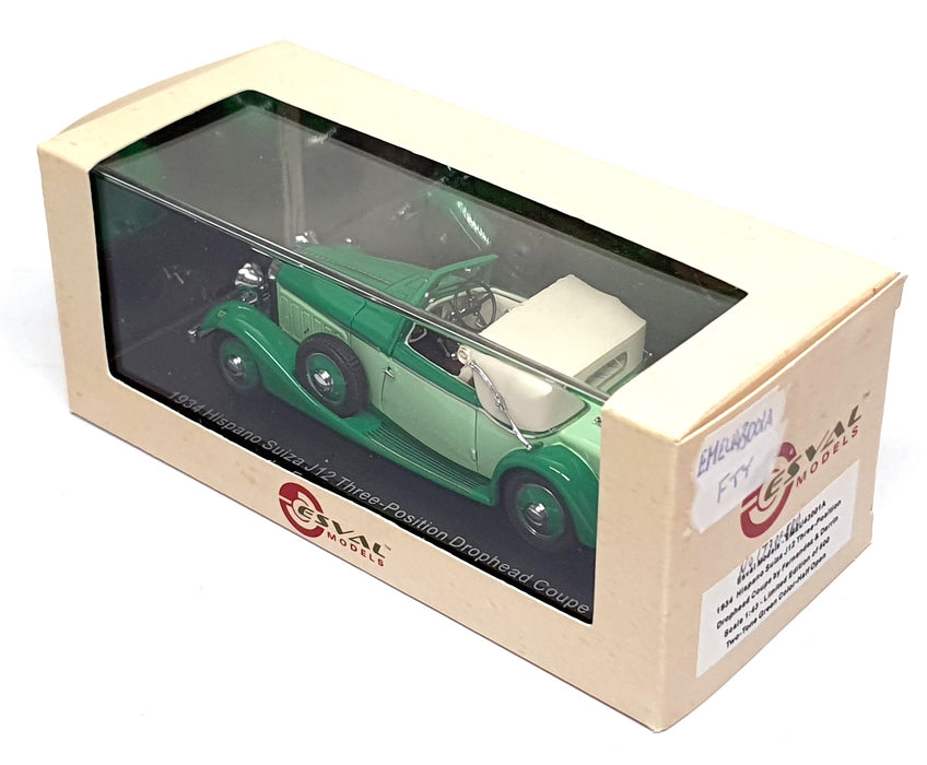 Esval 1/43 Scale EMEU43001A - 1934 Hispano Suiza J12 Coupe By Ferandez & Darrin