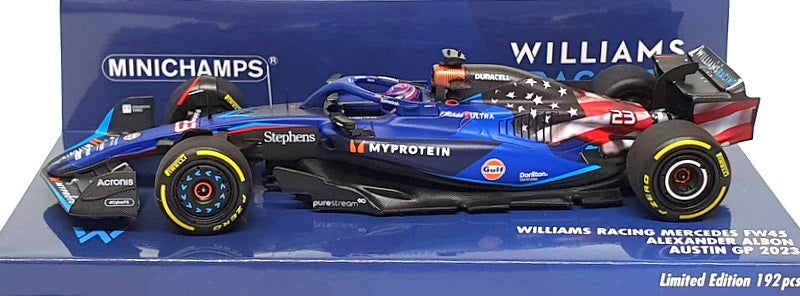 Minichamps 1/43 Scale 417 231923 F1 Williams Mercedes #23 Austin GP 2023 Albon