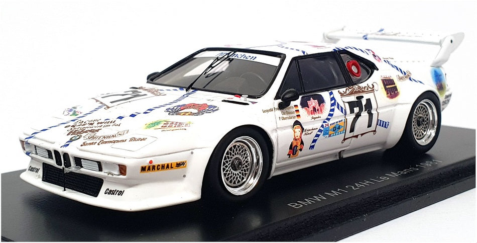 Spark 1/43 Scale Resin S6404 - BMW M1 #71 24h Le Mans 1981