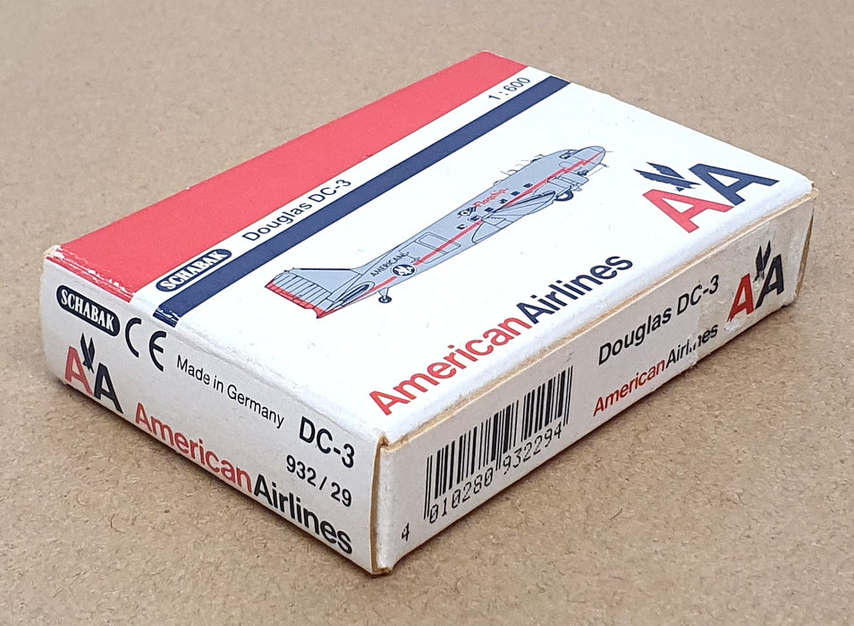 Schabak 1/600 Scale 932/29 - Douglas DC-3 Aircraft American Airlines NC21745