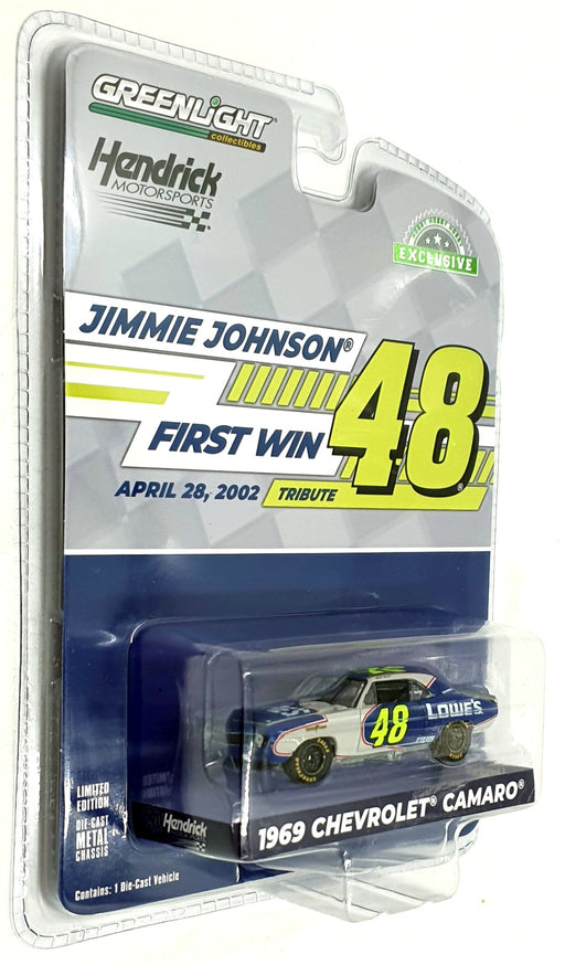 Greenlight 1/64 Scale 30493 - 1969 Chevrolet Camaro #48 1st Win Tribute Johnson