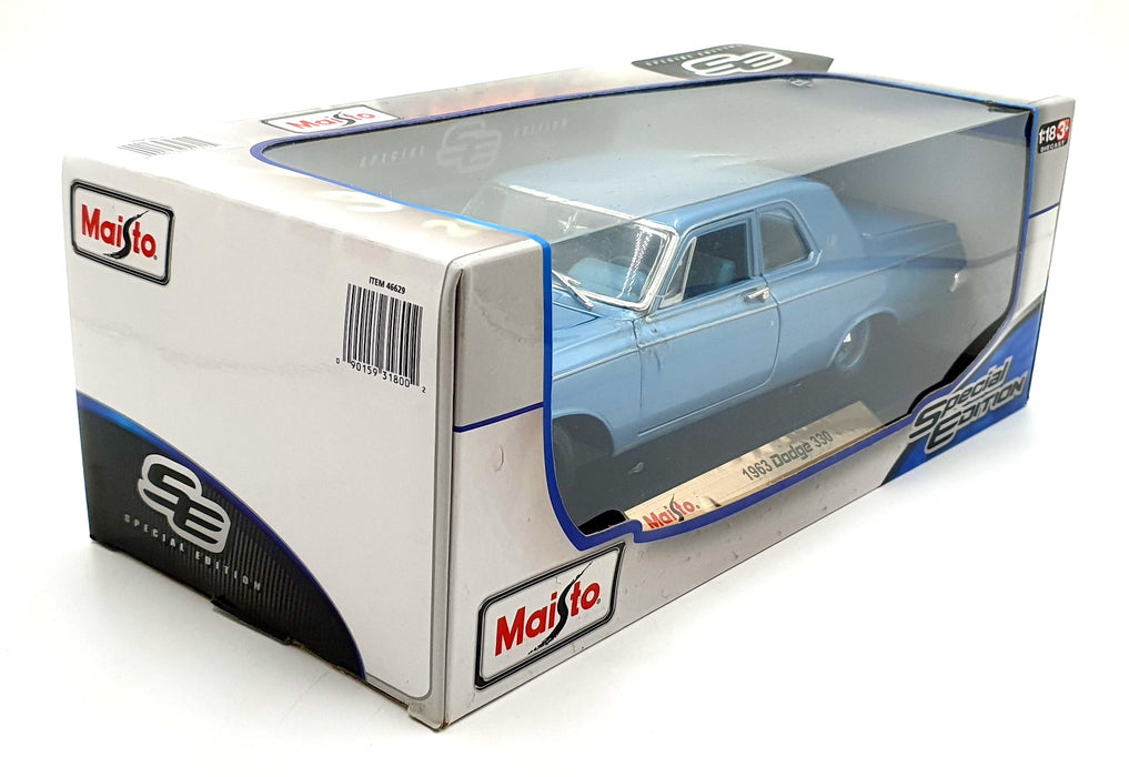 Maisto 1/18 Scale 46629 - 1963 Dodge 330 - Blue