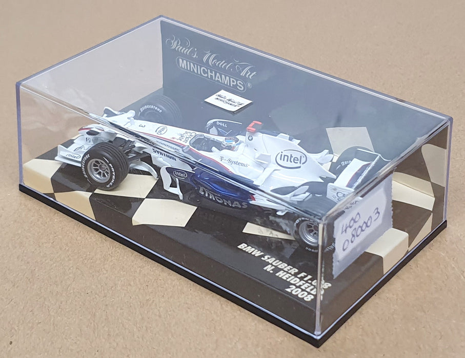 Minichamps 1/43 Scale 400 080003 - F1 BMW Sauber F1.08 N. Heidfeld 2008