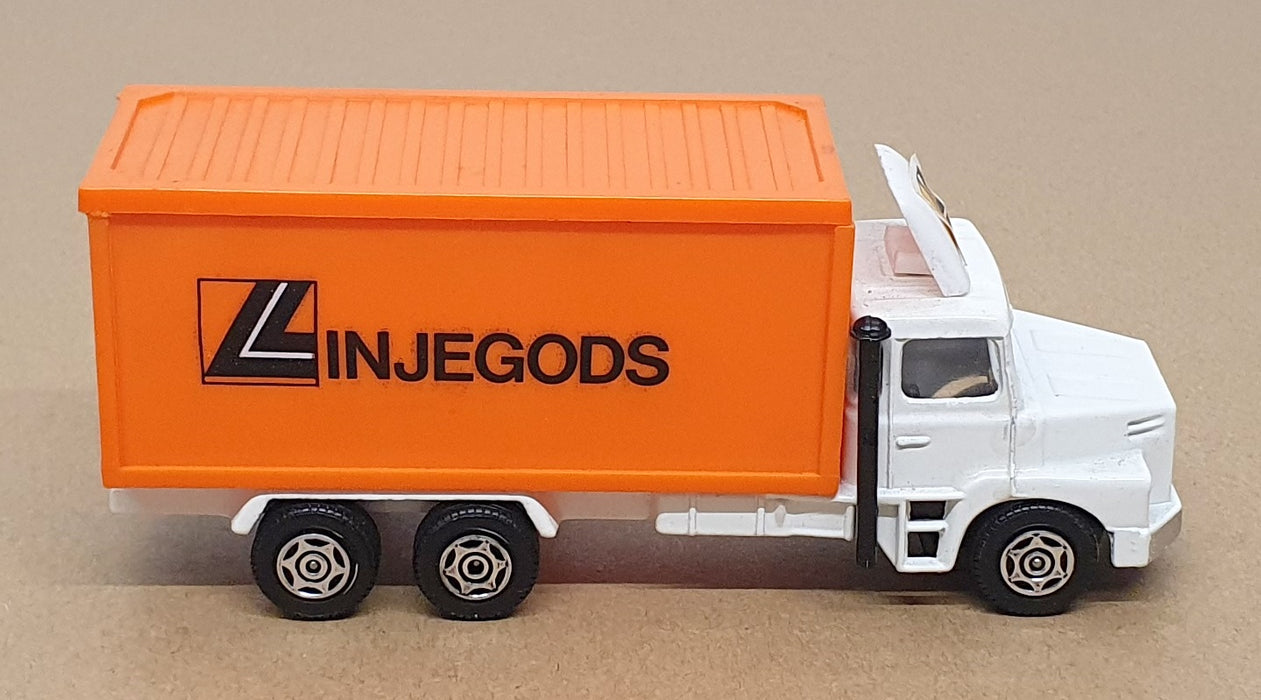 Corgi 13.5cm Long Diecast C1201 - Scania LT145 Truck Linjegods - White/Orange