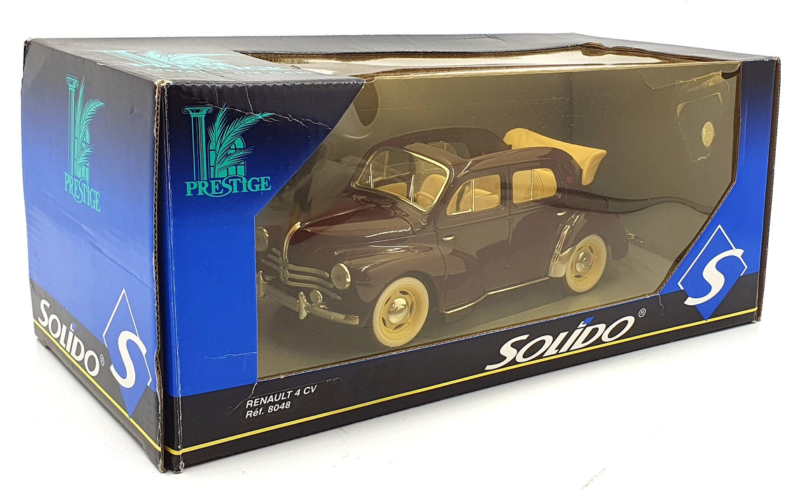Solido 1/18 Scale Diecast 8048 - Renault 4CV - Maroon